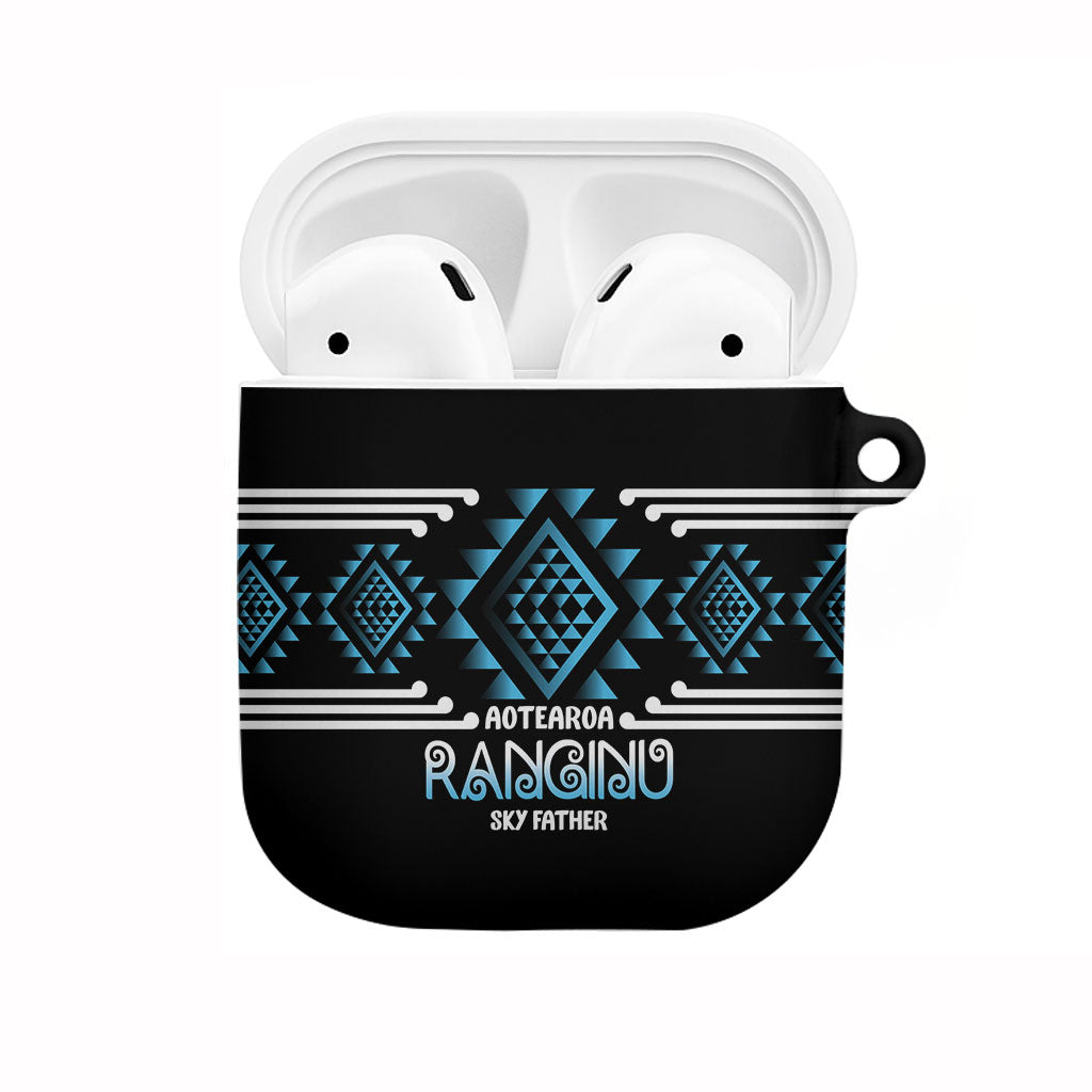 Aotearoa Atua Ranginui AirPods Case Maori Sky Father Taniko Motifs