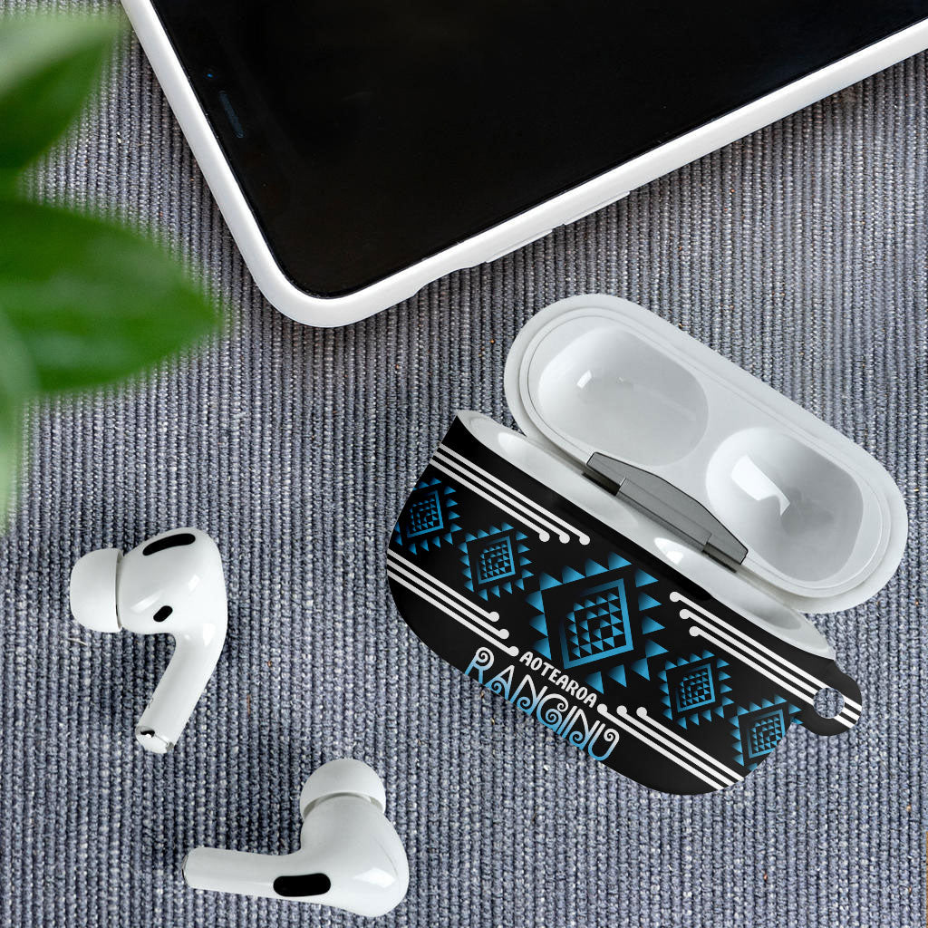 Aotearoa Atua Ranginui AirPods Case Maori Sky Father Taniko Motifs