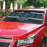 Aotearoa Atua Ranginui Auto Sun Shade Maori Sky Father Taniko Motifs