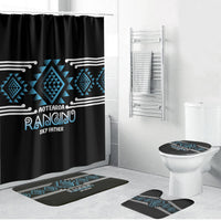 Aotearoa Atua Ranginui Bathroom Set Maori Sky Father Taniko Motifs