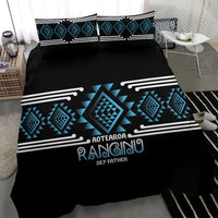 Aotearoa Atua Ranginui Bedding Set Maori Sky Father Taniko Motifs