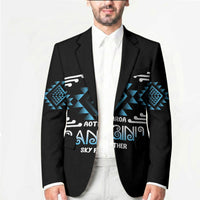 Aotearoa Atua Ranginui Personalised Blazer Maori Sky Father Taniko Motifs