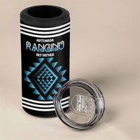 Aotearoa Atua Ranginui Personalised 4 in 1 Can Cooler Tumbler Maori Sky Father Taniko Motifs