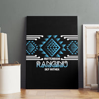 Aotearoa Atua Ranginui Canvas Wall Art Maori Sky Father Taniko Motifs
