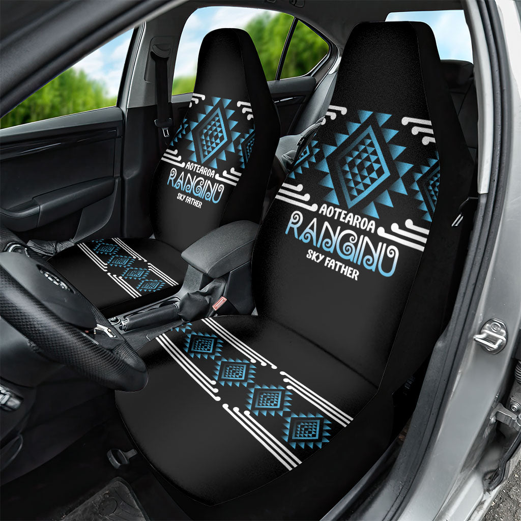 Aotearoa Atua Ranginui Car Seat Cover Maori Sky Father Taniko Motifs