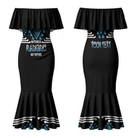 Aotearoa Atua Ranginui Personalised Family Matching Mermaid Dress and Hawaiian Shirt Maori Sky Father Taniko Motifs
