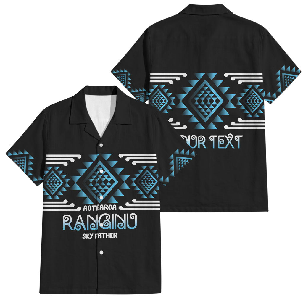 Aotearoa Atua Ranginui Personalised Family Matching Mermaid Dress and Hawaiian Shirt Maori Sky Father Taniko Motifs
