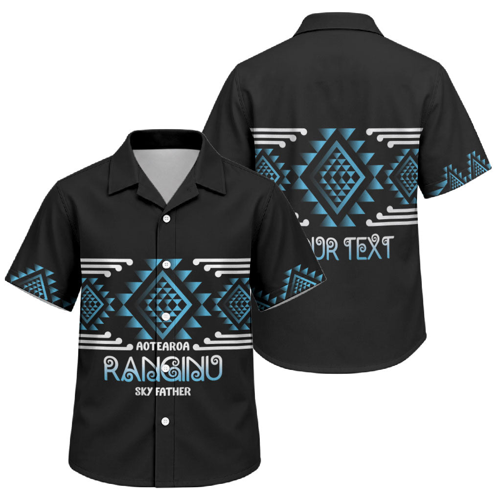 Aotearoa Atua Ranginui Personalised Family Matching Summer Maxi Dress and Hawaiian Shirt Maori Sky Father Taniko Motifs