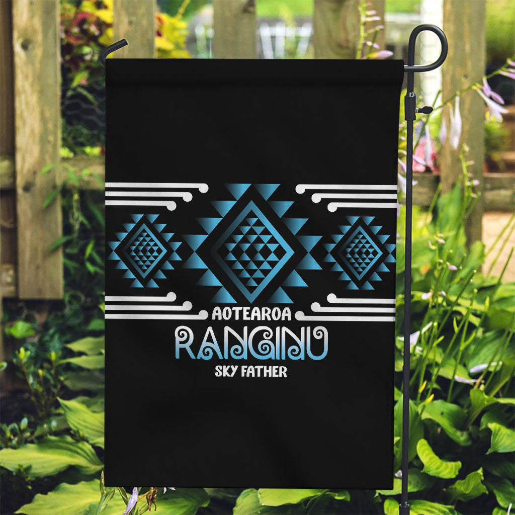 Aotearoa Atua Ranginui Garden Flag Maori Sky Father Taniko Motifs