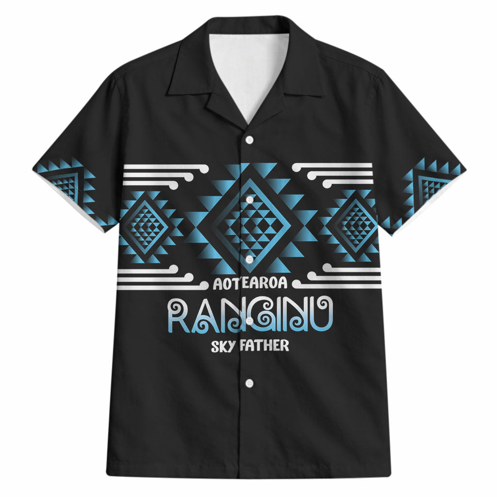 Aotearoa Atua Ranginui Personalised Hawaiian Shirt Maori Sky Father Taniko Motifs