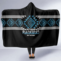 Aotearoa Atua Ranginui Hooded Blanket Maori Sky Father Taniko Motifs