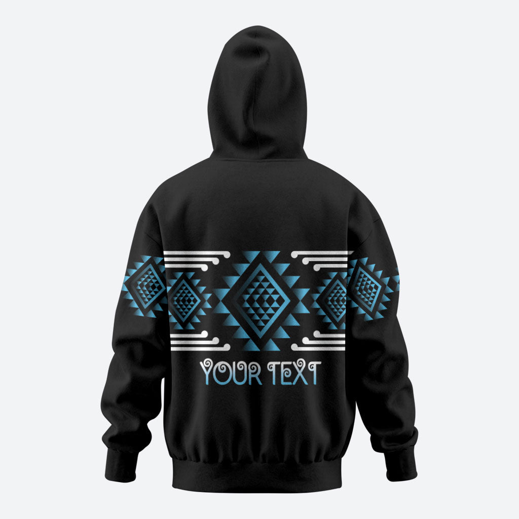 Aotearoa Atua Ranginui Personalised Hoodie Maori Sky Father Taniko Motifs