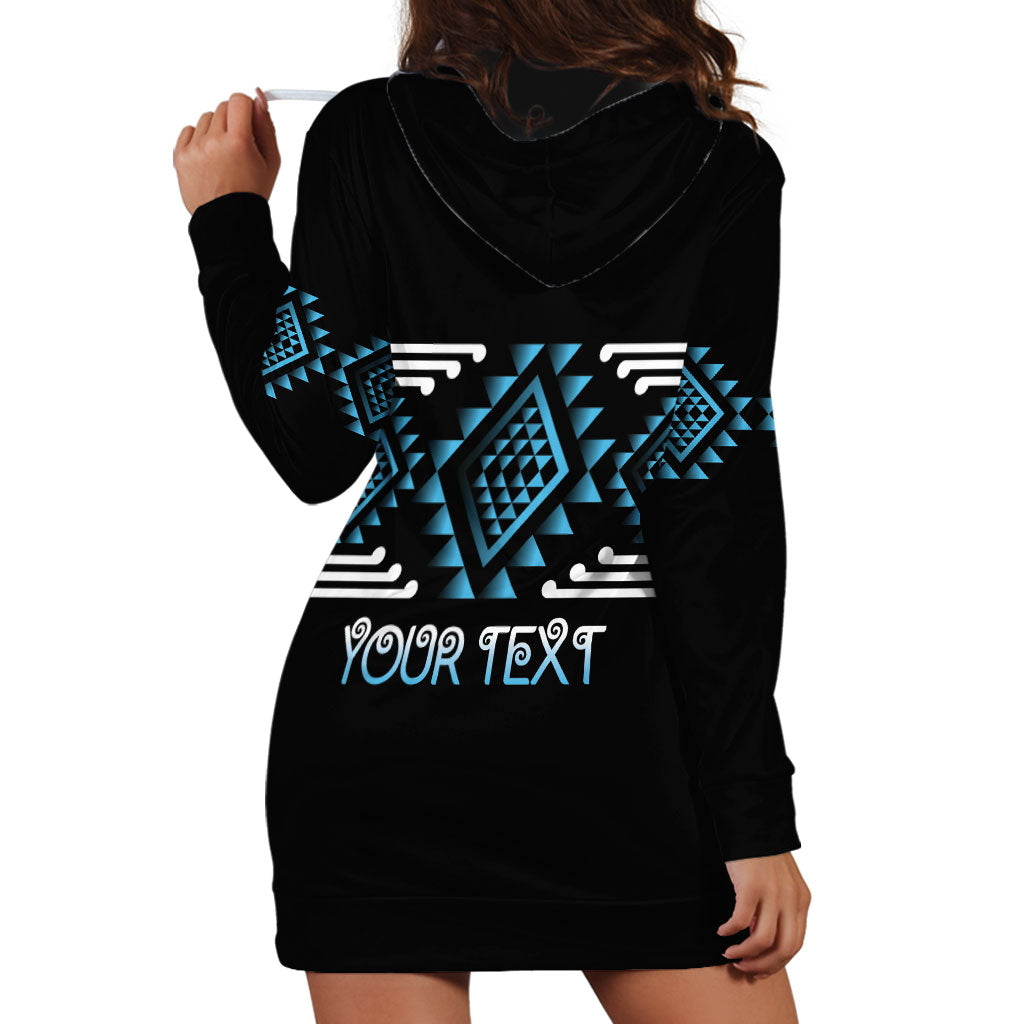 Aotearoa Atua Ranginui Personalised Hoodie Dress Maori Sky Father Taniko Motifs