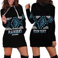 Aotearoa Atua Ranginui Personalised Hoodie Dress Maori Sky Father Taniko Motifs