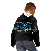 Aotearoa Atua Ranginui Personalised Kid Hoodie Maori Sky Father Taniko Motifs