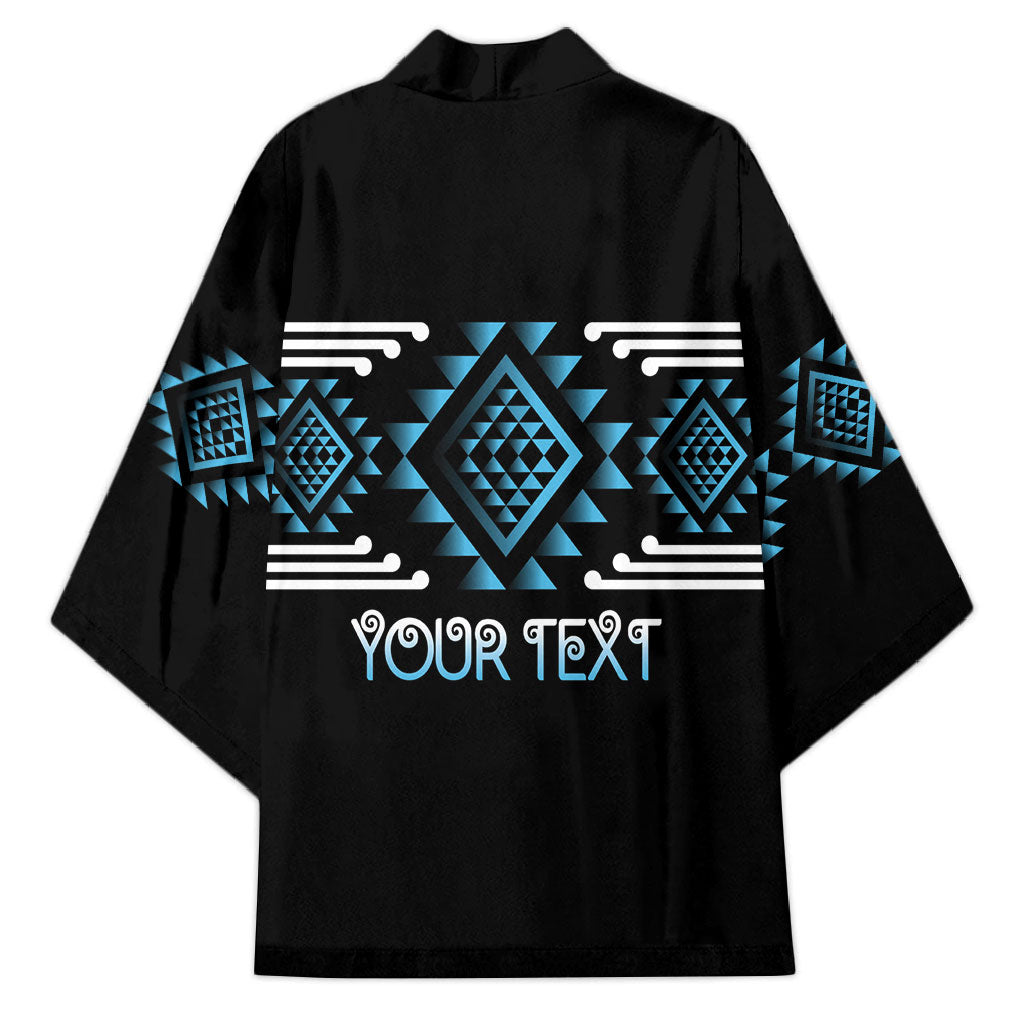 Aotearoa Atua Ranginui Personalised Kimono Maori Sky Father Taniko Motifs