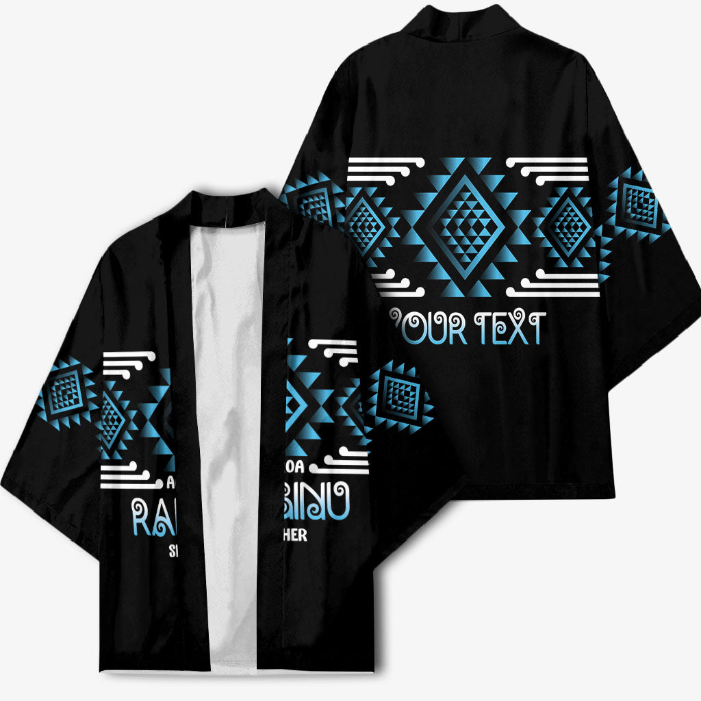 Aotearoa Atua Ranginui Personalised Kimono Maori Sky Father Taniko Motifs