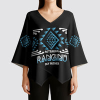 Aotearoa Atua Ranginui Personalised Kimono Sleeve Blouse Maori Sky Father Taniko Motifs
