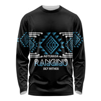 Aotearoa Atua Ranginui Personalised Long Sleeve Shirt Maori Sky Father Taniko Motifs