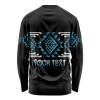 Aotearoa Atua Ranginui Personalised Long Sleeve Shirt Maori Sky Father Taniko Motifs
