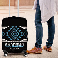 Aotearoa Atua Ranginui Luggage Cover Maori Sky Father Taniko Motifs