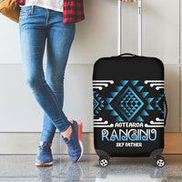 Aotearoa Atua Ranginui Luggage Cover Maori Sky Father Taniko Motifs
