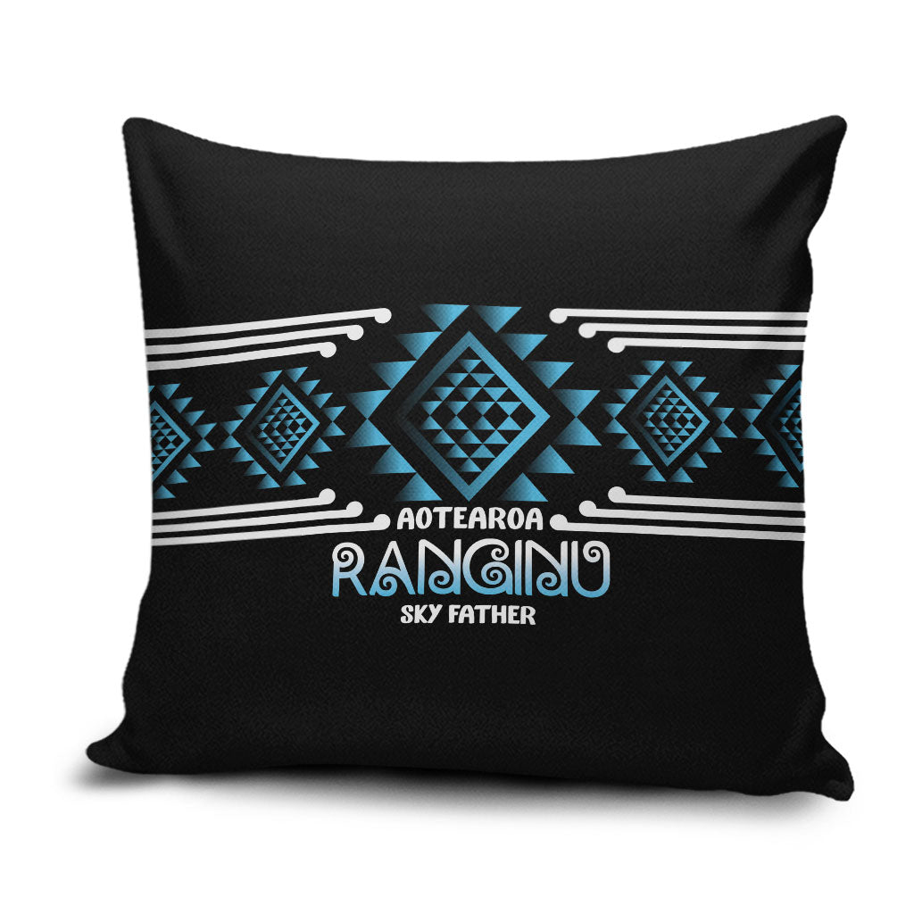 Aotearoa Atua Ranginui Pillow Cover Maori Sky Father Taniko Motifs