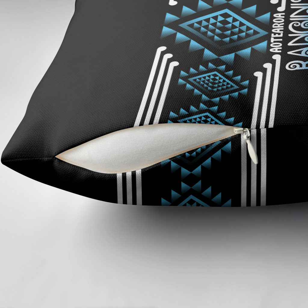 Aotearoa Atua Ranginui Pillow Cover Maori Sky Father Taniko Motifs