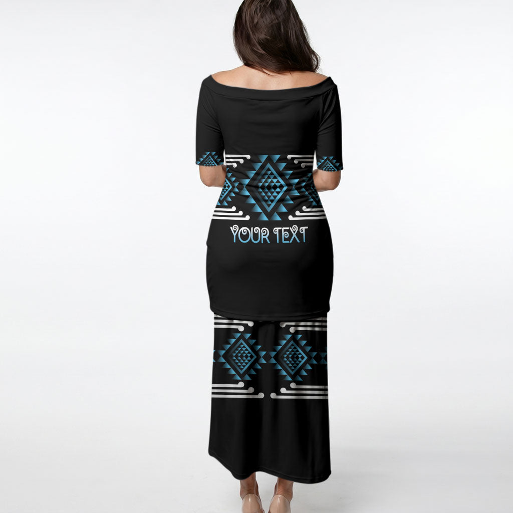 Aotearoa Atua Ranginui Personalised Puletasi Maori Sky Father Taniko Motifs