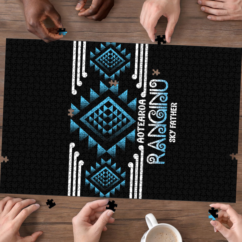 Aotearoa Atua Ranginui Puzzle Maori Sky Father Taniko Motifs