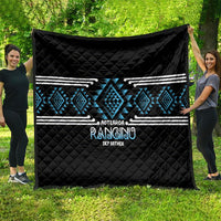 Aotearoa Atua Ranginui Quilt Maori Sky Father Taniko Motifs