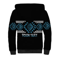 Aotearoa Atua Ranginui Personalised Sherpa Hoodie Maori Sky Father Taniko Motifs