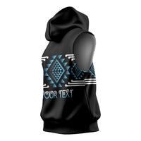 Aotearoa Atua Ranginui Personalised Sleeveless Hoodie Maori Sky Father Taniko Motifs