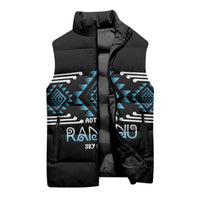 Aotearoa Atua Ranginui Personalised Sleeveless Puffer Jacket Maori Sky Father Taniko Motifs