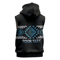 Aotearoa Atua Ranginui Personalised Sleeveless Zip Hoodie Maori Sky Father Taniko Motifs