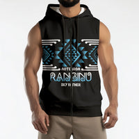 Aotearoa Atua Ranginui Personalised Sleeveless Zip Hoodie Maori Sky Father Taniko Motifs