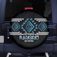 Aotearoa Atua Ranginui Spare Tire Cover Maori Sky Father Taniko Motifs