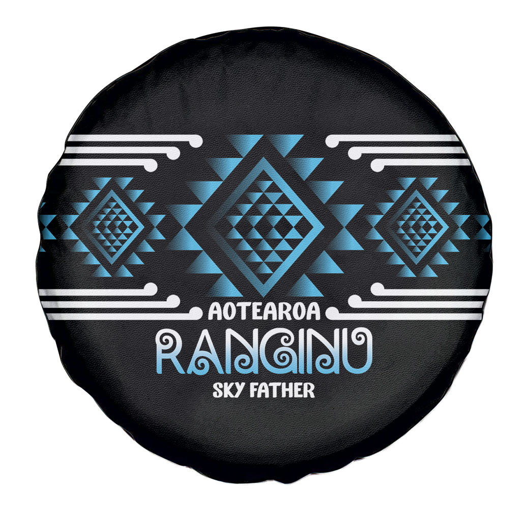 Aotearoa Atua Ranginui Spare Tire Cover Maori Sky Father Taniko Motifs