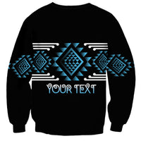 Aotearoa Atua Ranginui Personalised Sweatshirt Maori Sky Father Taniko Motifs