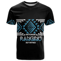 Aotearoa Atua Ranginui Personalised T Shirt Maori Sky Father Taniko Motifs