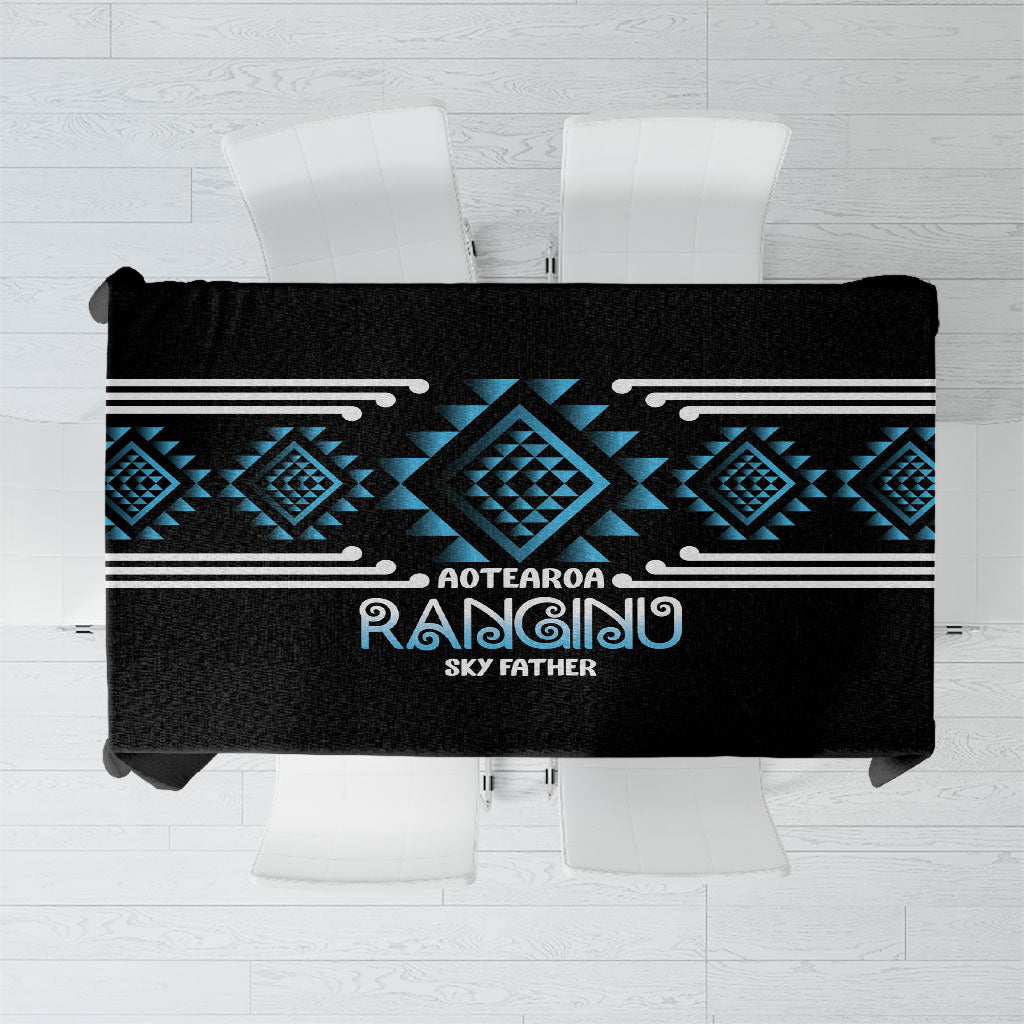 Aotearoa Atua Ranginui Tablecloth Maori Sky Father Taniko Motifs