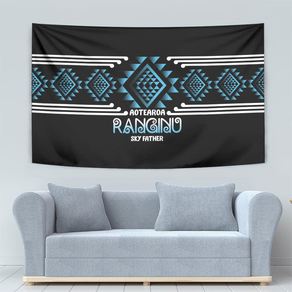 Aotearoa Atua Ranginui Tapestry Maori Sky Father Taniko Motifs