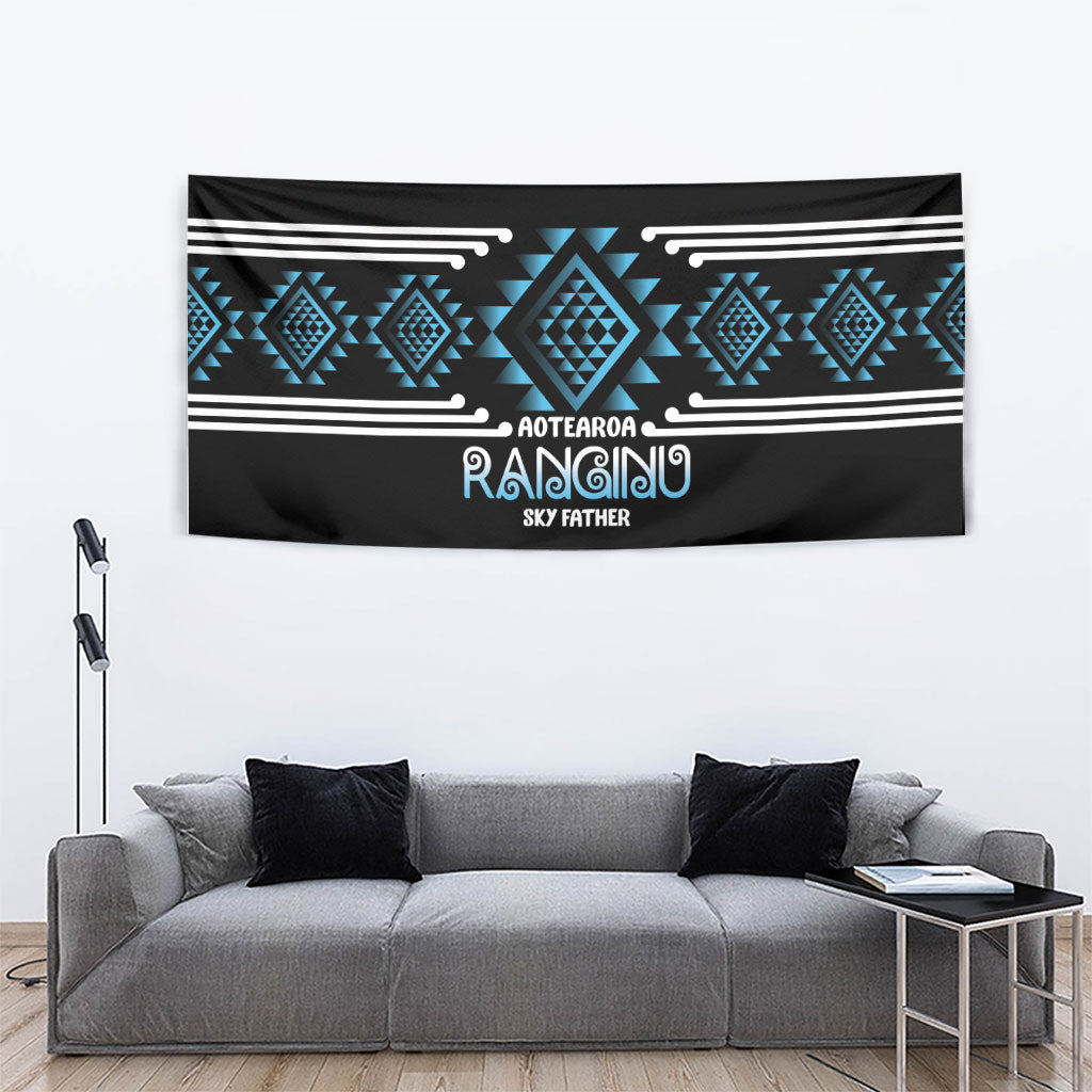 Aotearoa Atua Ranginui Tapestry Maori Sky Father Taniko Motifs