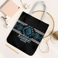 Aotearoa Atua Ranginui Tote Bag Maori Sky Father Taniko Motifs