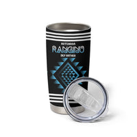 Aotearoa Atua Ranginui Personalised Tumbler Cup Maori Sky Father Taniko Motifs