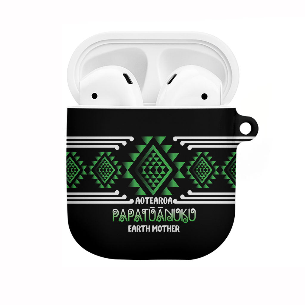 Aotearoa Atua Papatuanuku AirPods Case Maori Earth Mother Taniko Motifs
