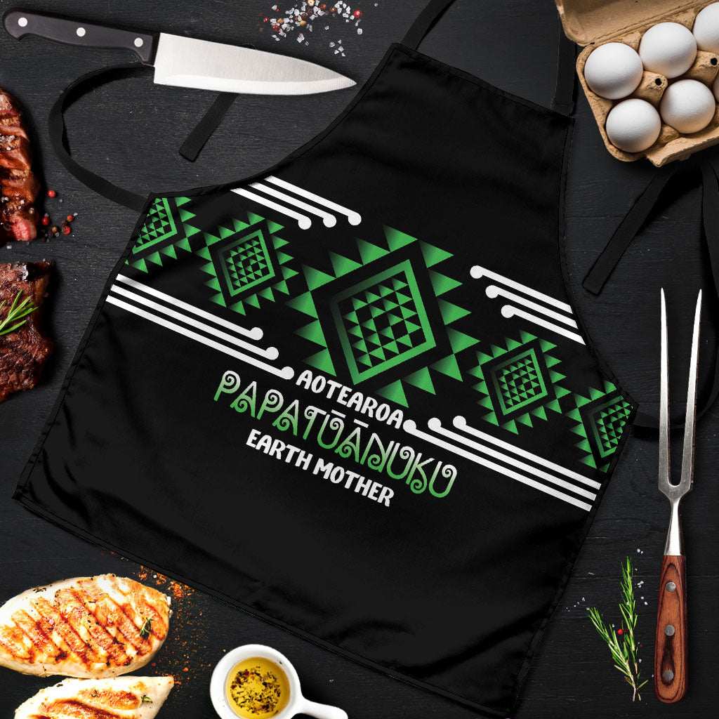 Aotearoa Atua Papatuanuku Apron Maori Earth Mother Taniko Motifs