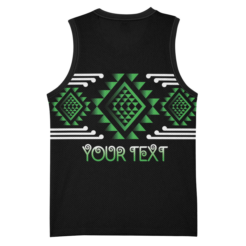 Aotearoa Atua Papatuanuku Personalised Basketball Jersey Maori Earth Mother Taniko Motifs