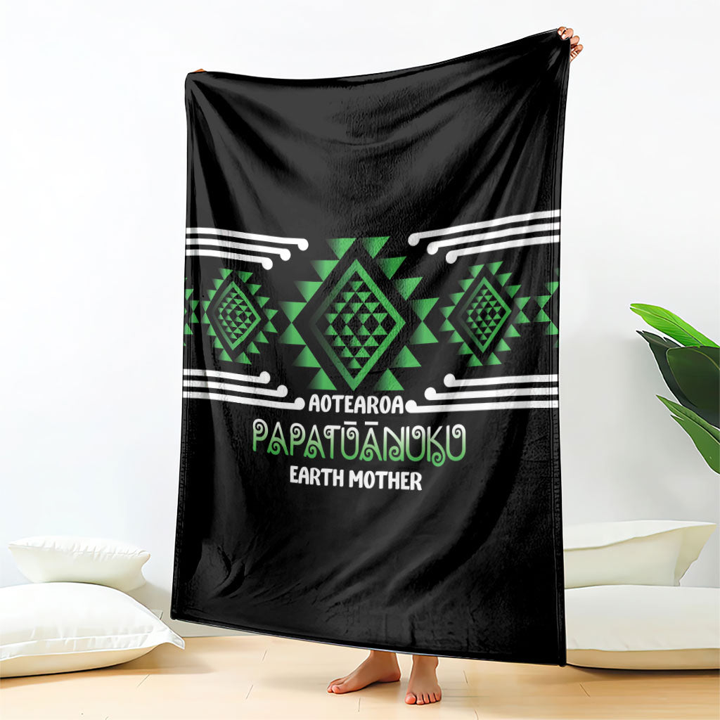 Aotearoa Atua Papatuanuku Blanket Maori Earth Mother Taniko Motifs