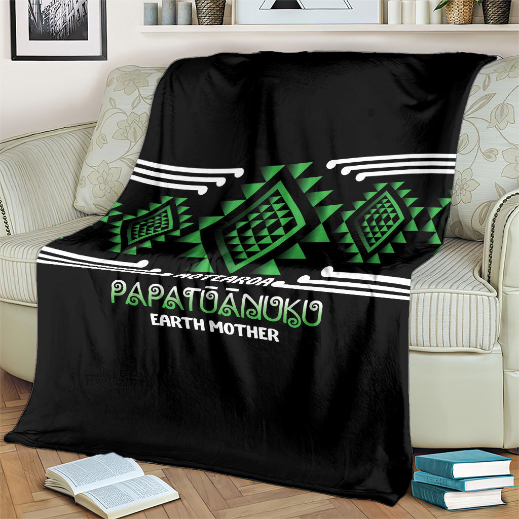 Aotearoa Atua Papatuanuku Blanket Maori Earth Mother Taniko Motifs